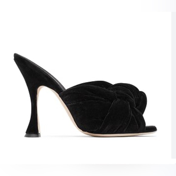 Giambattista Valli Shoes - MULE MAXI BOW LEATHER
